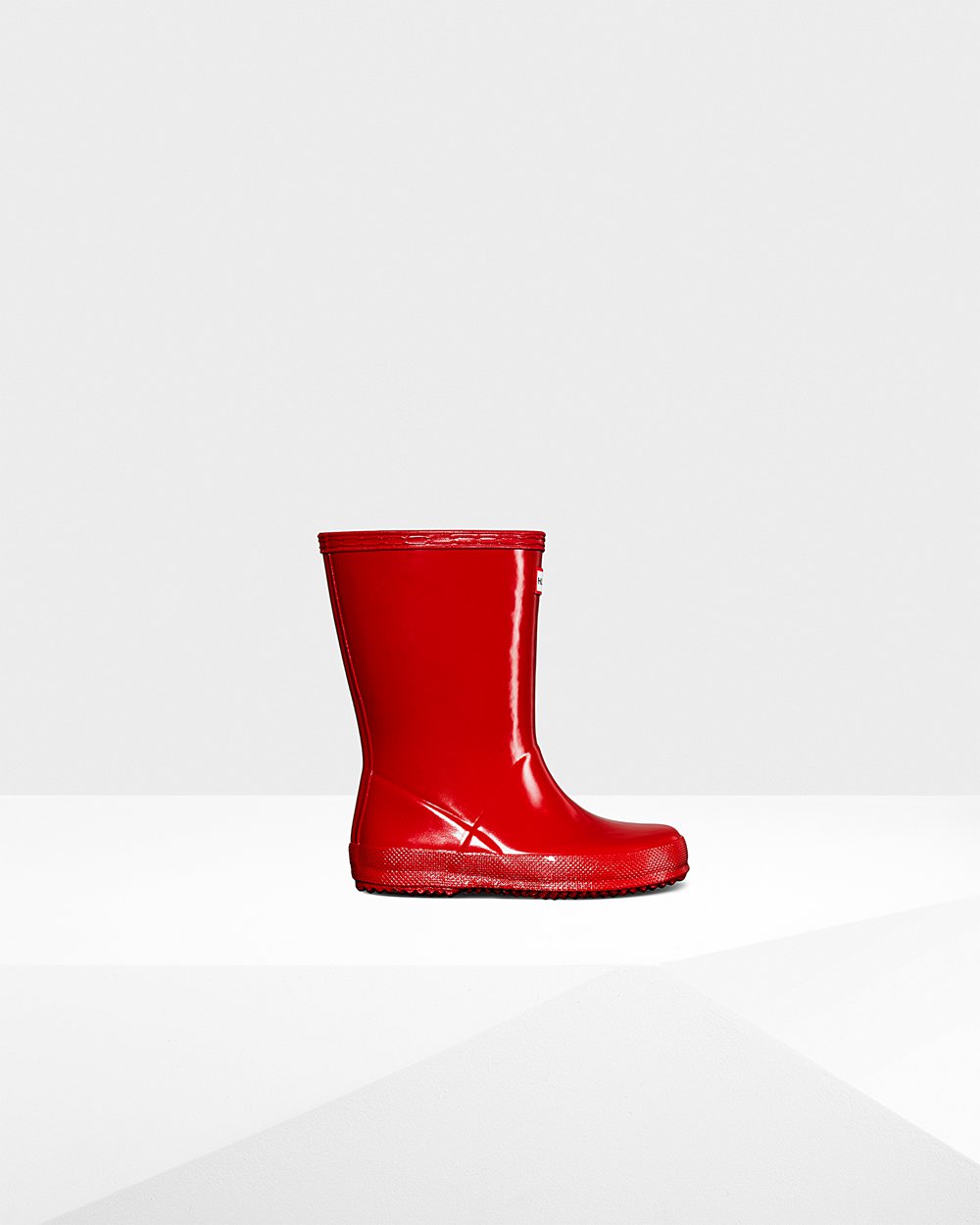 Bottes de Pluie Hunter Original First Classic Gloss Enfant Rouge LVZKTIB-36